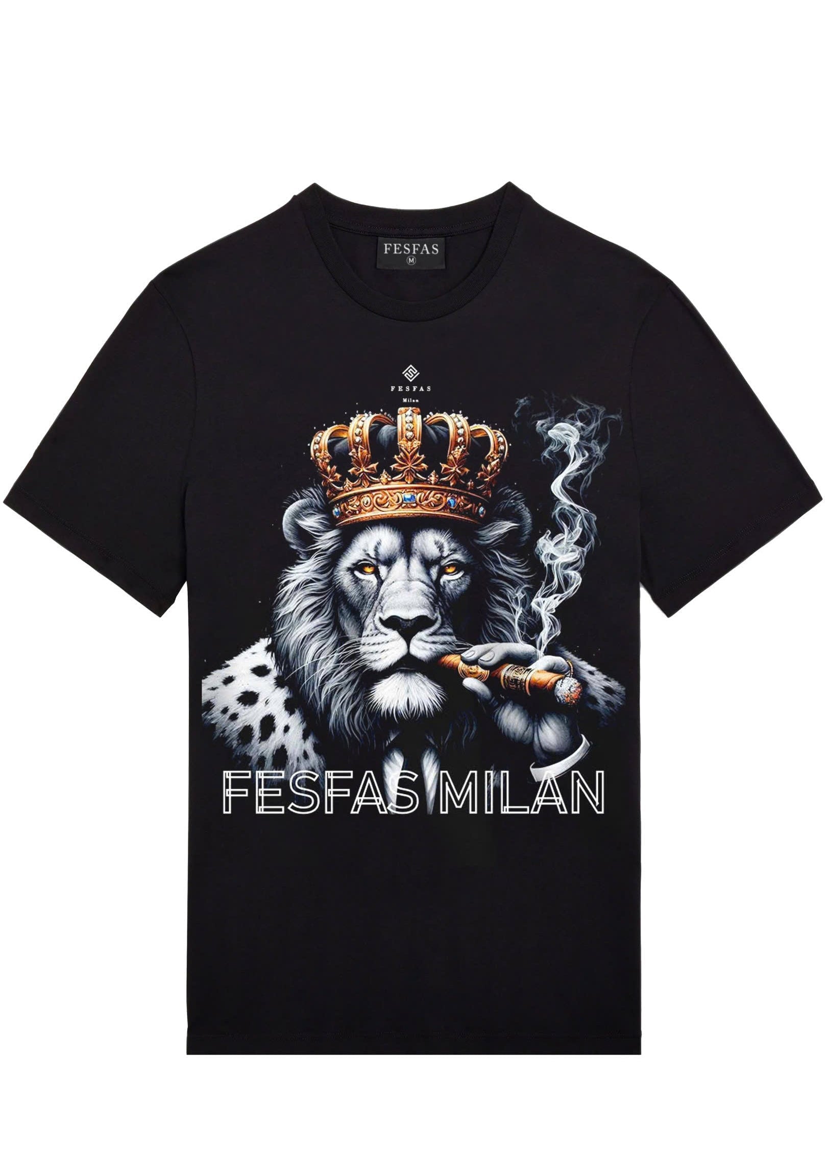 FesFas lion-print | Áo Thun | Nam | Màu Đen