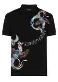 FesFas Peacock-print | Áo Polo | Nam | Màu Đen