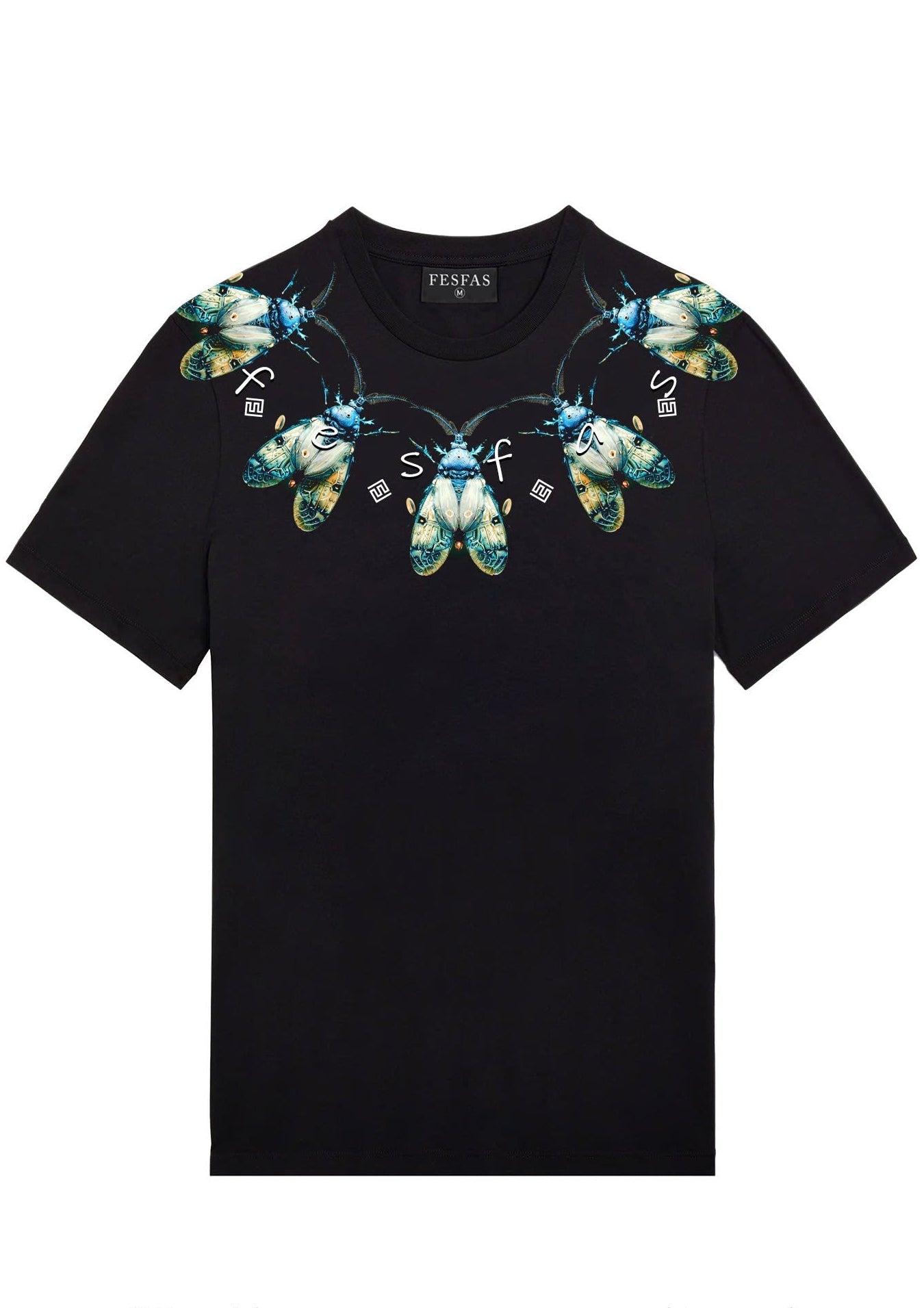 FesFas beetles-print | Áo Thun | Nam | Màu Đen
