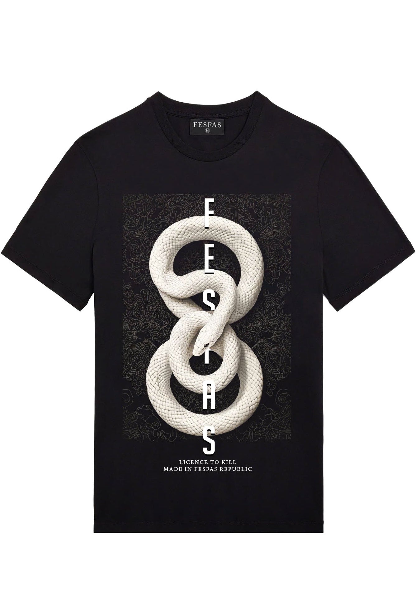 FesFas snake-print | Áo Thun | Nam | Màu Đen