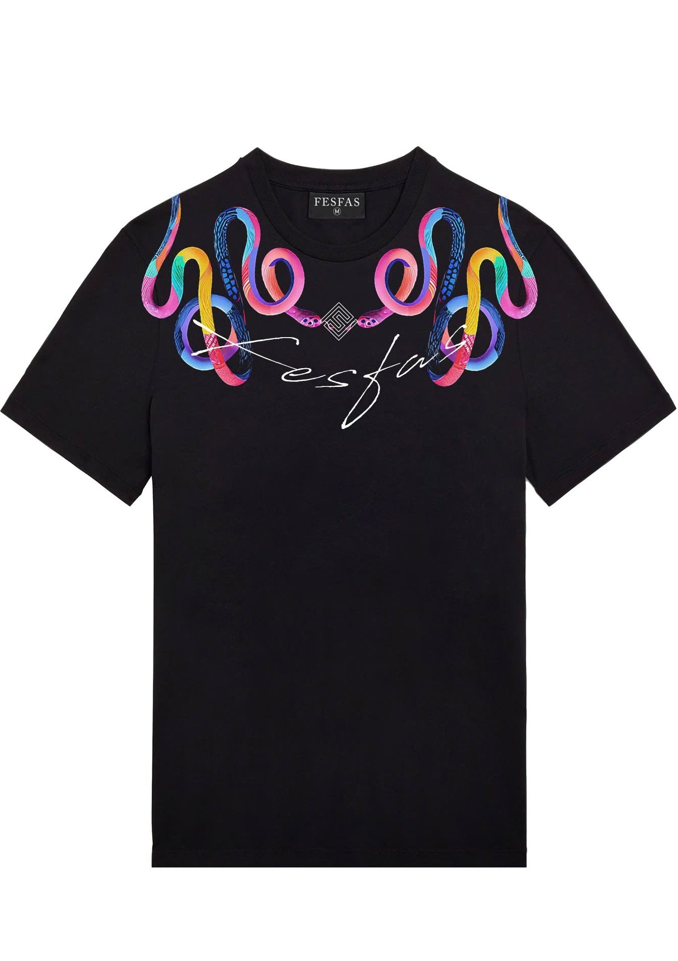 FesFas colorful snake-print | Áo Thun | Nam | Màu Đen