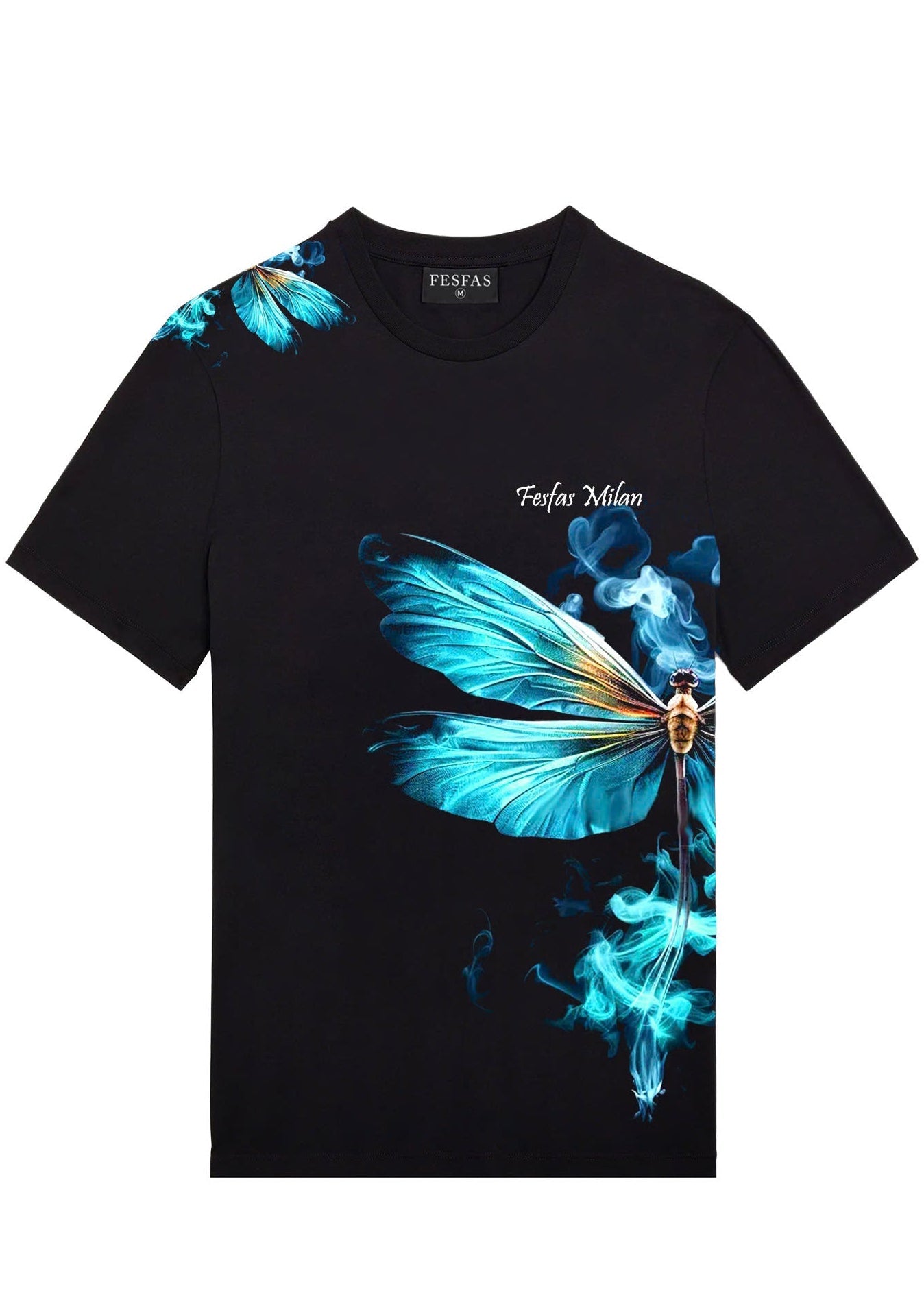 FesFas dragonfly-print | Áo Thun | Nam | Màu Đen