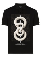 FesFas Snake-print | Áo Polo | Nam | Màu Đen