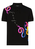 FesFas Snake-print | Áo Polo | Nam | Màu Đen