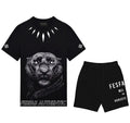 FesFas panther-print | Bộ T-Shirt | Nam | Màu Đen