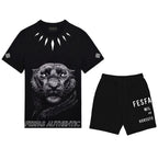 FesFas panther-print | Bộ T-Shirt | Nam | Màu Đen