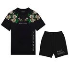 FesFas flowers-print | Áo Thun | Nam | Màu Đen