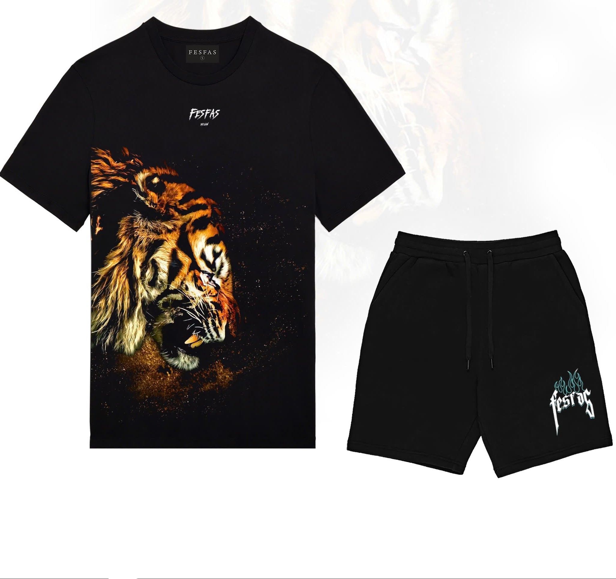 FesFas tiger-print | Áo Thun | Nam | Màu Đen