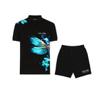FesFas Dragonfly-print | Áo Polo | Nam | Màu Đen