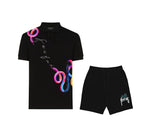 FesFas Snake-print | Áo Polo | Nam | Màu Đen