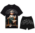 FesFas chill guy-print | Bộ T-Shirt | Nam | Màu Đen
