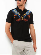 FesFas Panther-print | Áo Polo | Nam | Màu Đen