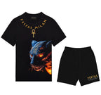 FesFas egypt panther-print | Bộ T-Shirt | Nam | Màu Đen