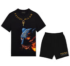 FesFas panther-print | Áo Thun | Nam | Màu Đen
