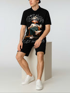 FesFas chill boy-print | Bộ Polo | Nam | Màu Đen