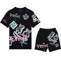 FesFas graphic-print | Bộ T-Shirt | Nam | Màu Đen