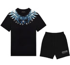 FesFas feathers-print | Áo Thun | Nam | Màu Đen