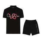 FesFas Snake-print | Áo Polo | Nam | Màu Đen