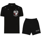 FesFas Angel-print | Áo Polo | Nam | Màu Đen