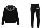 FesFas Graphic-print Sweatshirt Set | Black | Men