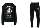FesFas Bear-print Hoodie Set | Black | Men