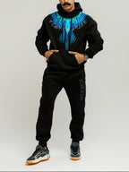 FesFas Wings-print Hoodie Set | Black | Men