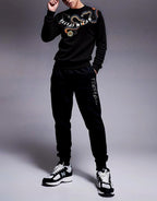 FesFas Snake-print Sweatshirt Set | Black | Men