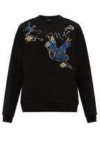 FesFas crane-print Sweatshirt | Black | Men