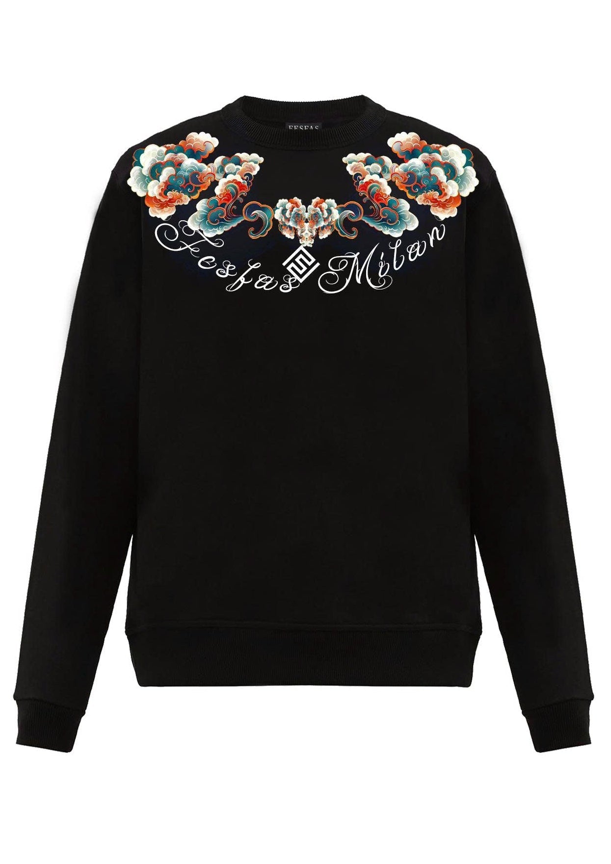 FesFas cloud-print Sweatshirt | Black | Men