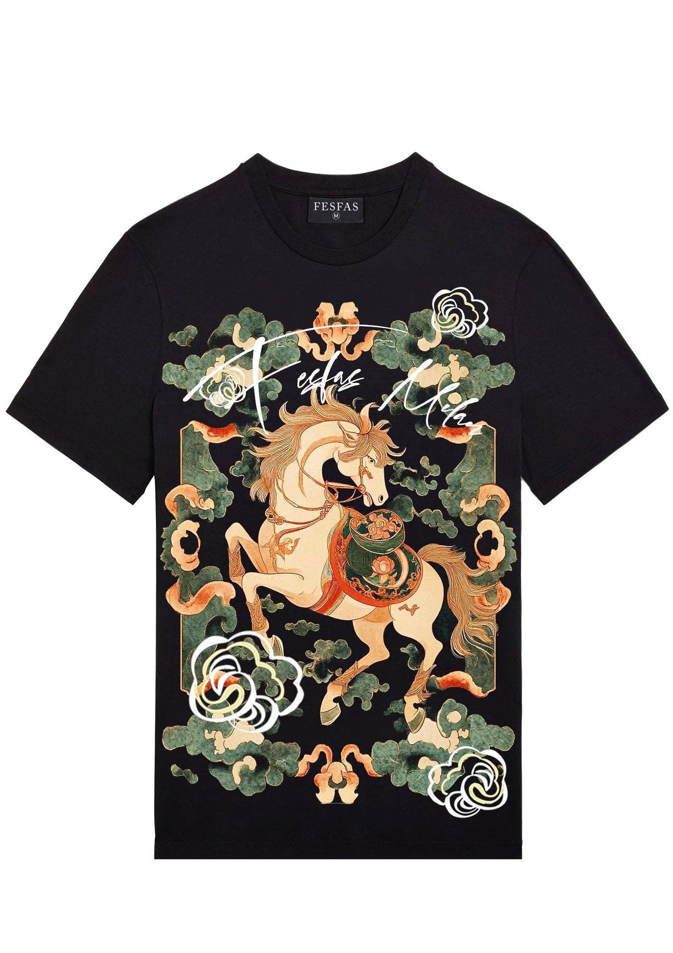 FesFas cloud horse-print | Áo Thun | Nam | Màu Đen