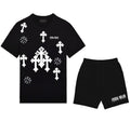 FesFas cross-print | Bộ T-Shirt | Nam | Màu Đen