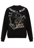 FesFas chains panther-print Sweatshirt | Black | Men