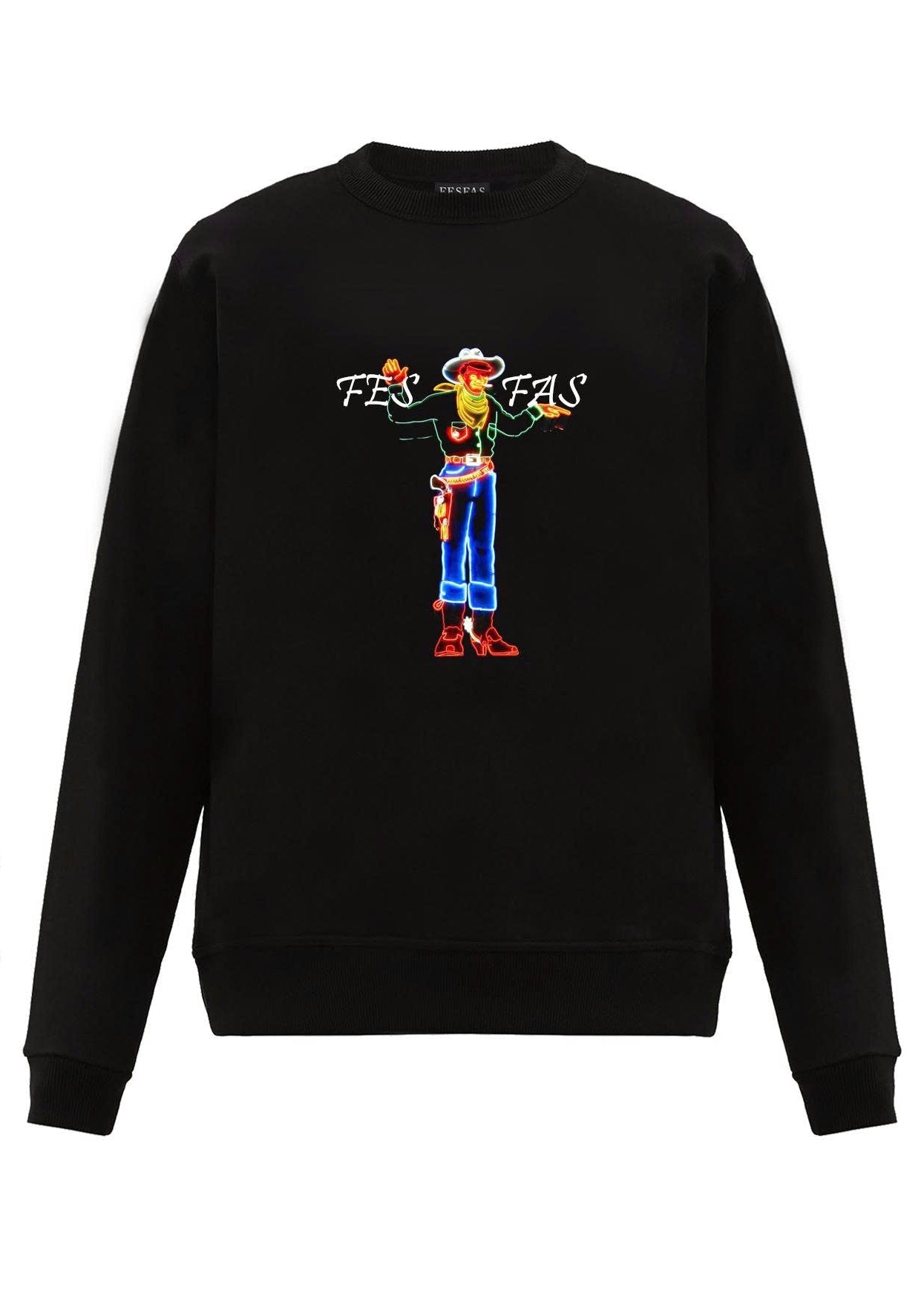 FesFas graphic-print Sweatshirt | Black | Men