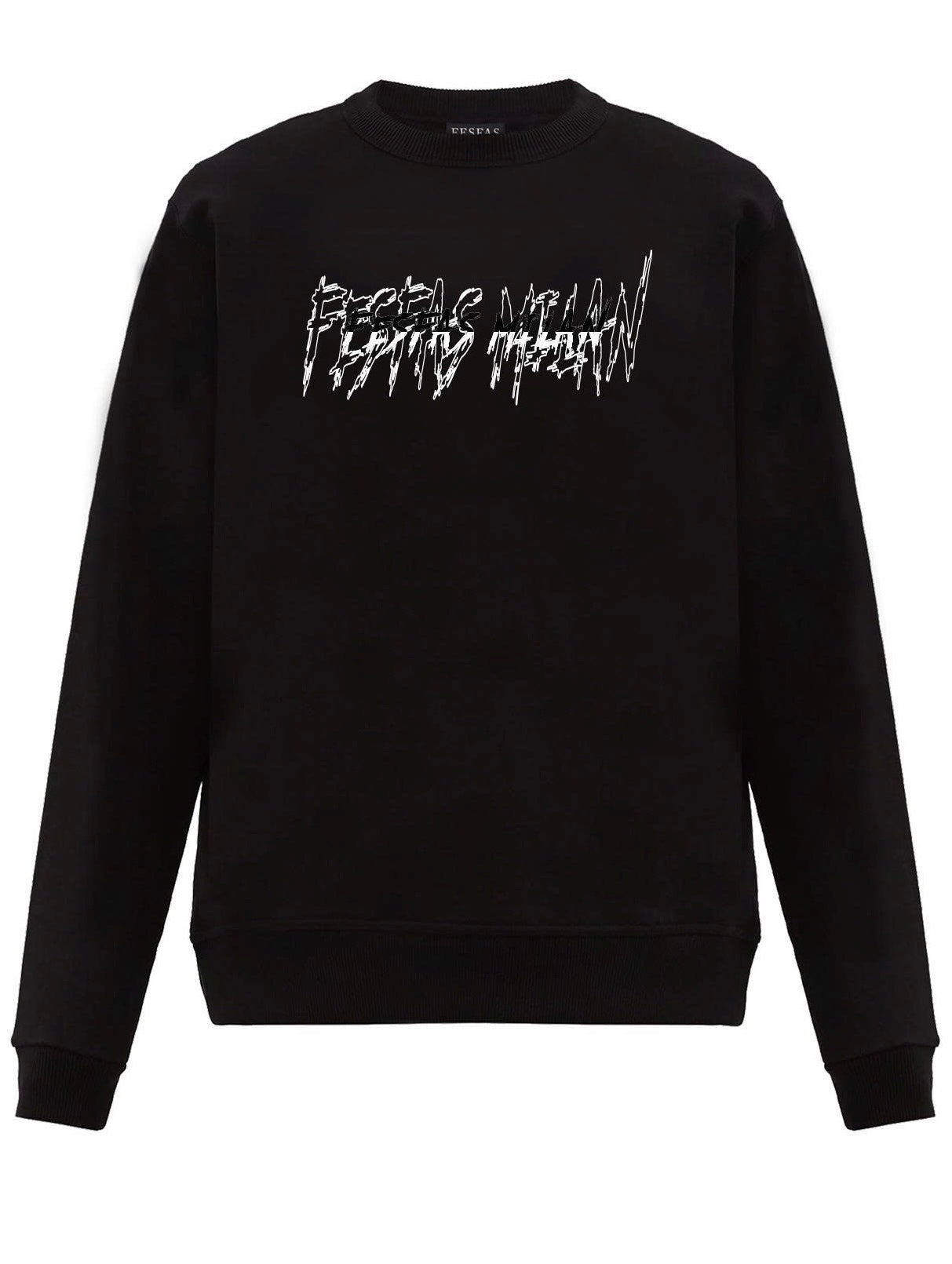 FesFas graphic-print Sweatshirt | Black | Men