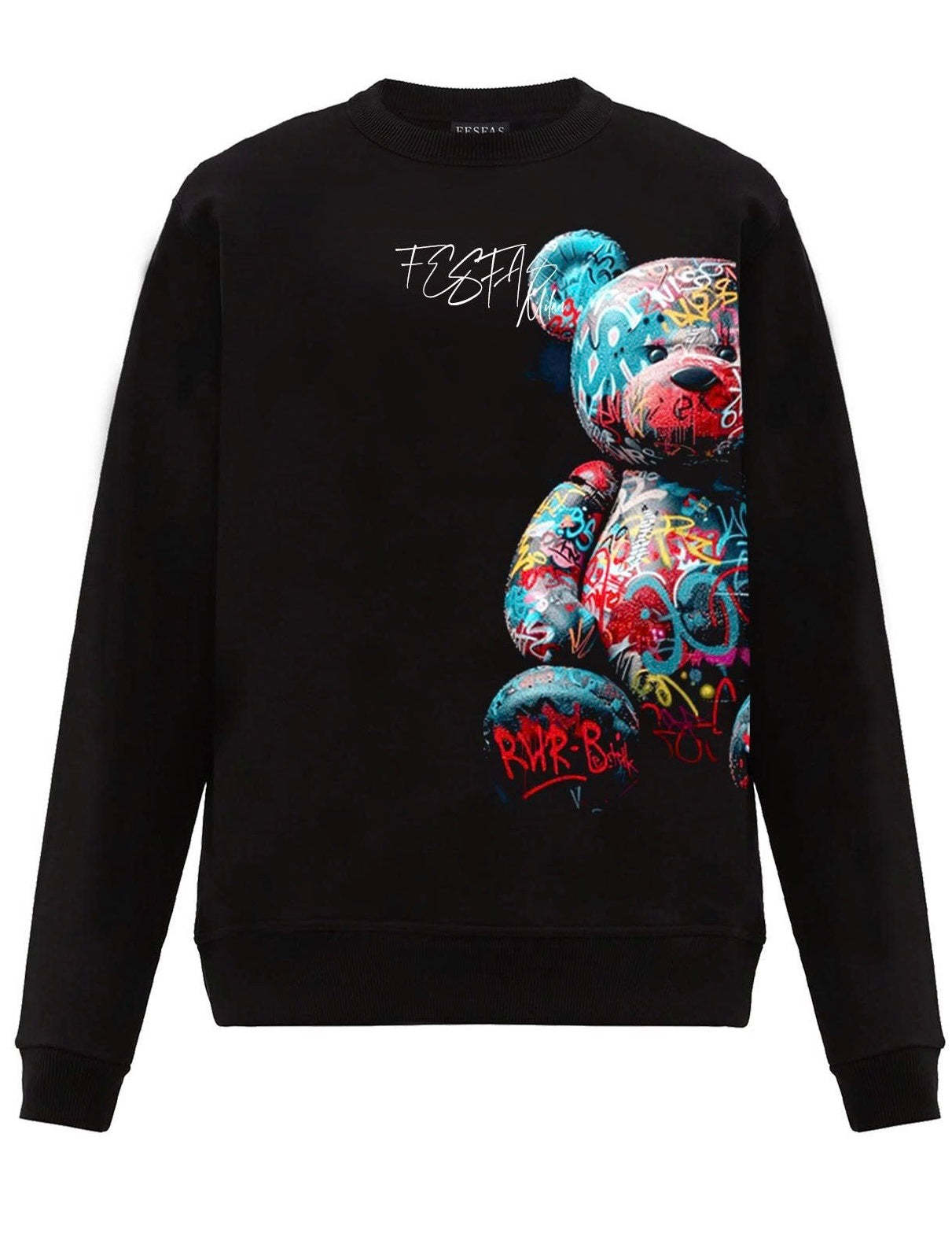 FesFas colorful bear-print Sweatshirt | Black | Men