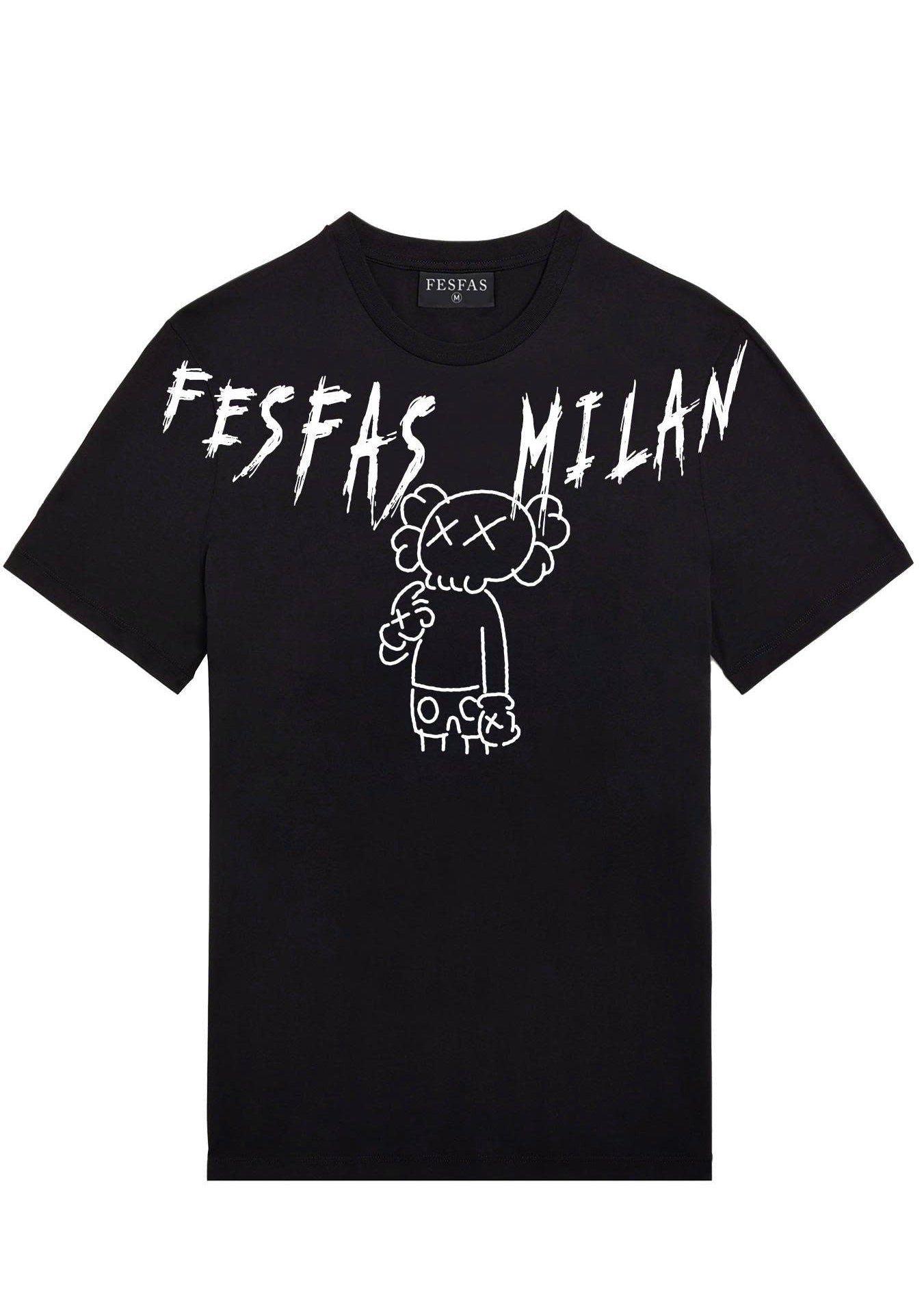 FesFas cartoon-print | Áo Thun | Nam | Màu Đen
