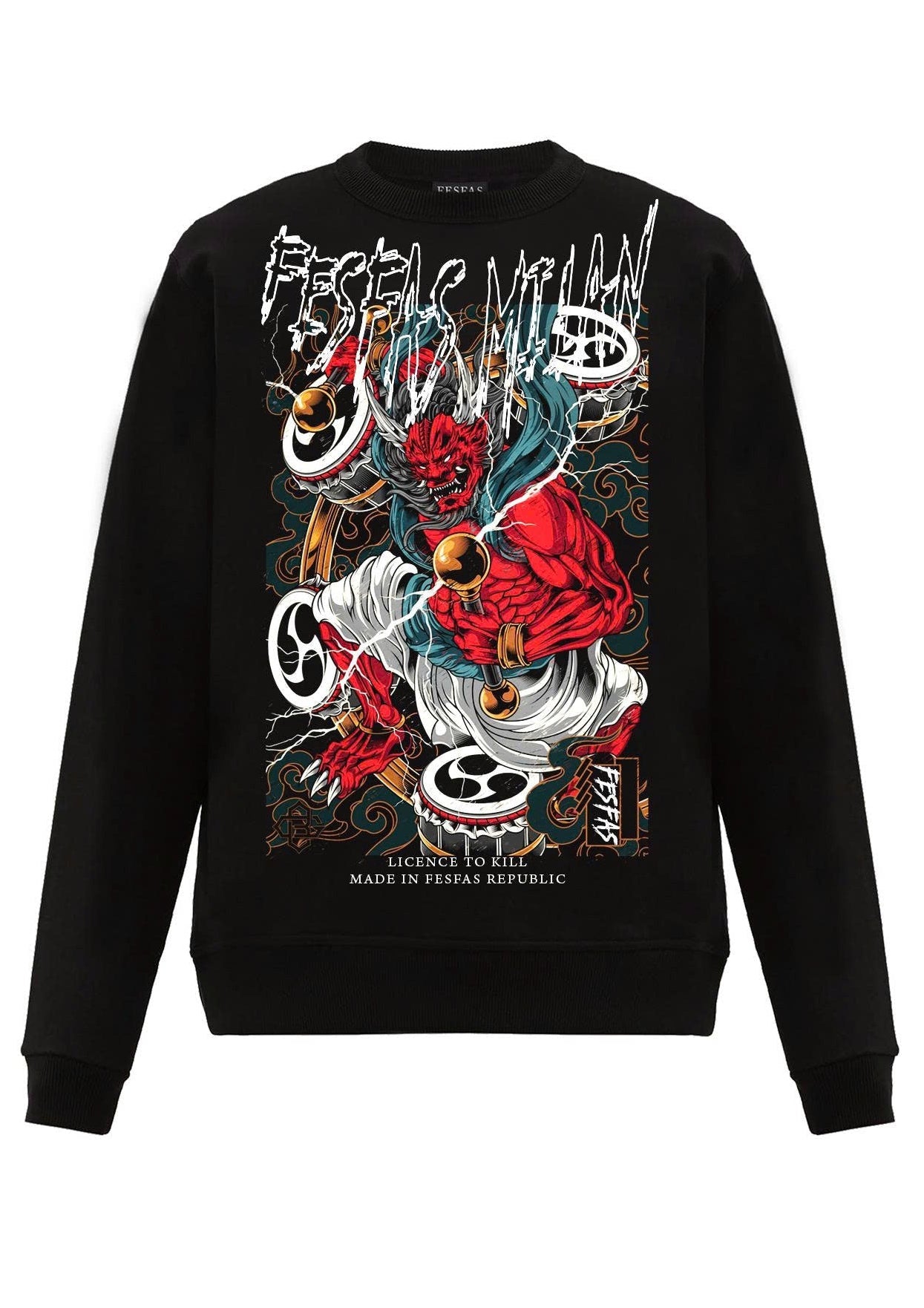 FesFas storm warrior-print Sweatshirt | Black | Men