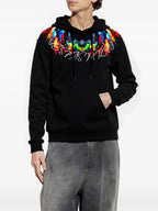 FesFas color-print Hoodie | Black | Men