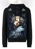 FesFas Angel-print Hoodie | Black | Men
