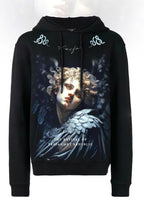 FesFas Angel-print Hoodie | Black | Men