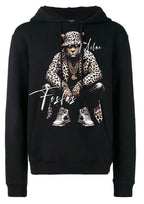 FesFas leopard-print Hoodie | Black | Men