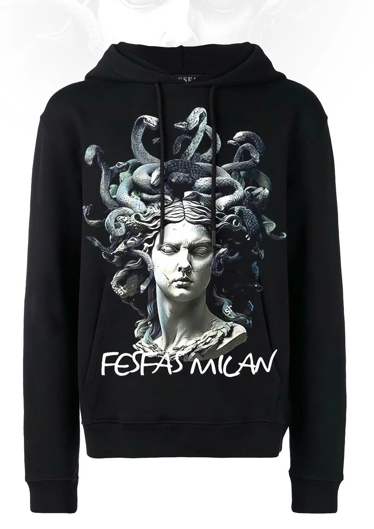 FesFas Medusa-print Hoodie | Black | Men