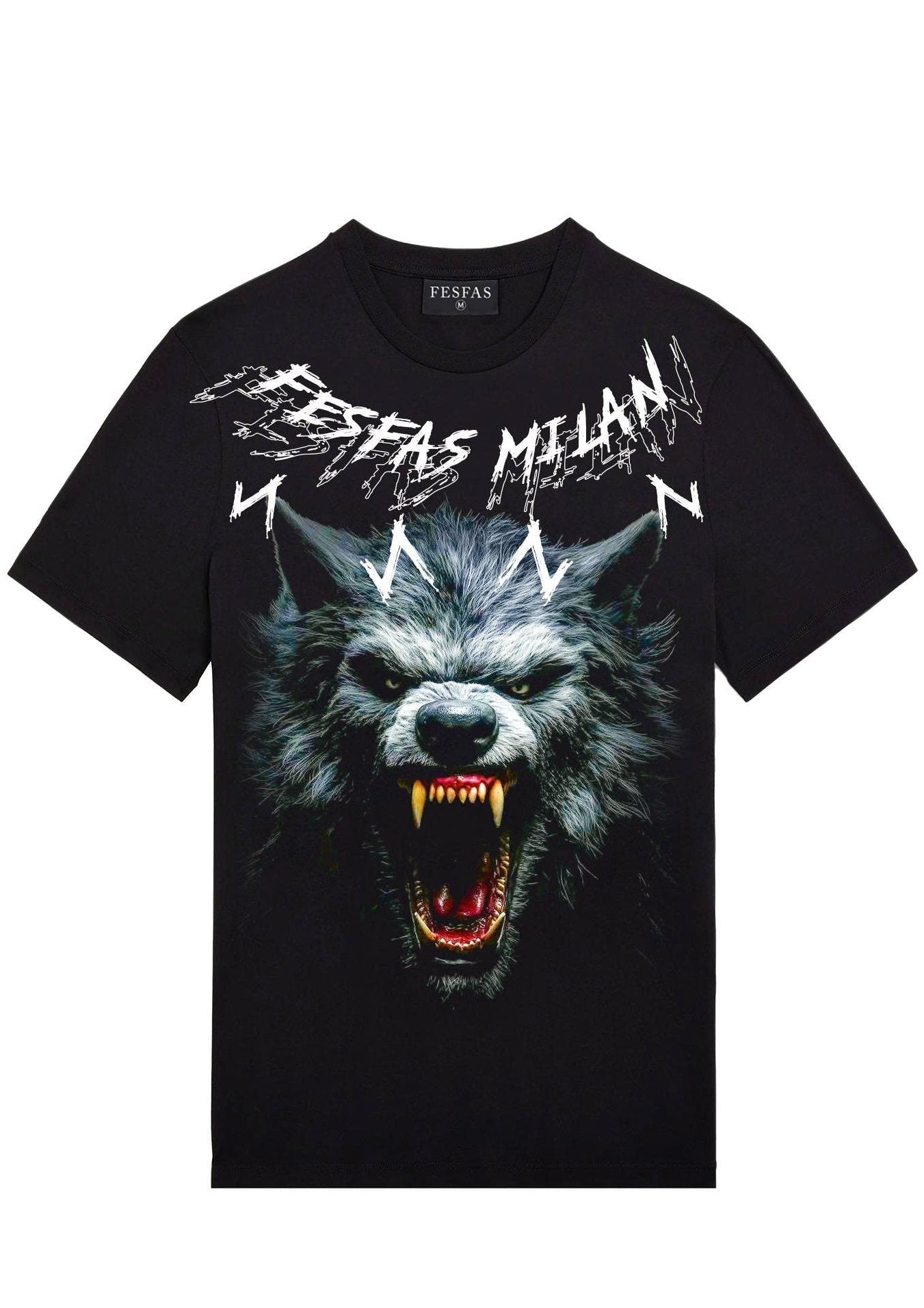 FesFas alpha wolf-print | Áo Thun | Nam | Màu Đen