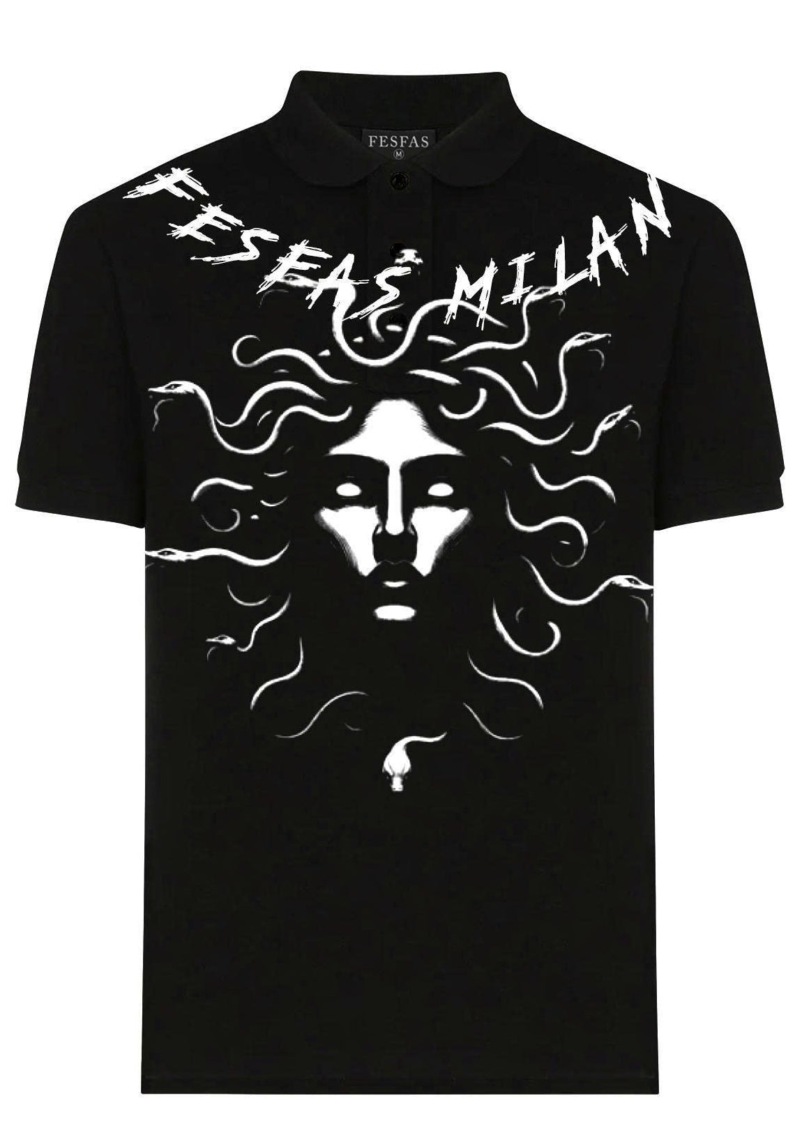 FesFas medusa-print | Áo Polo | Nam | Màu Đen