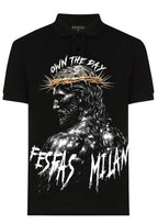 FesFas god-print | Áo Polo | Nam | Màu Đen