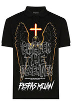 FesFas angel-print | Áo Polo | Nam | Màu Đen