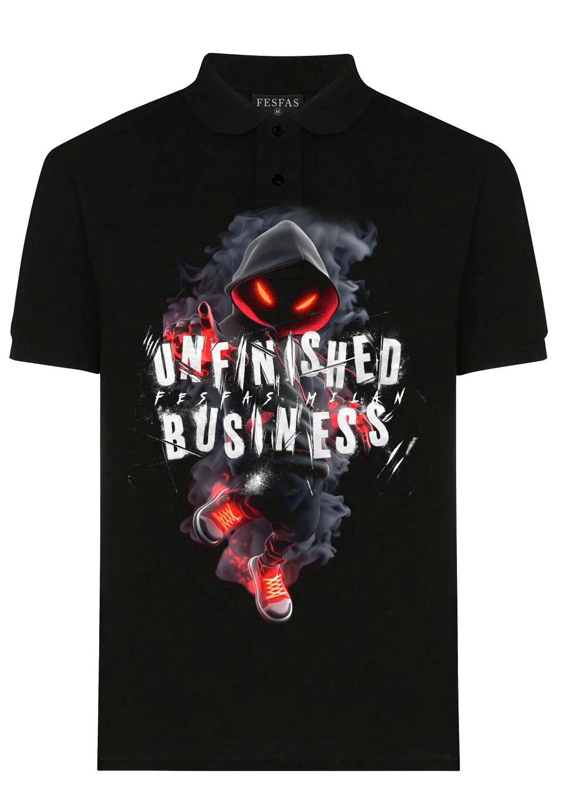 FesFas mystic-print | Áo Polo | Nam | Màu Đen