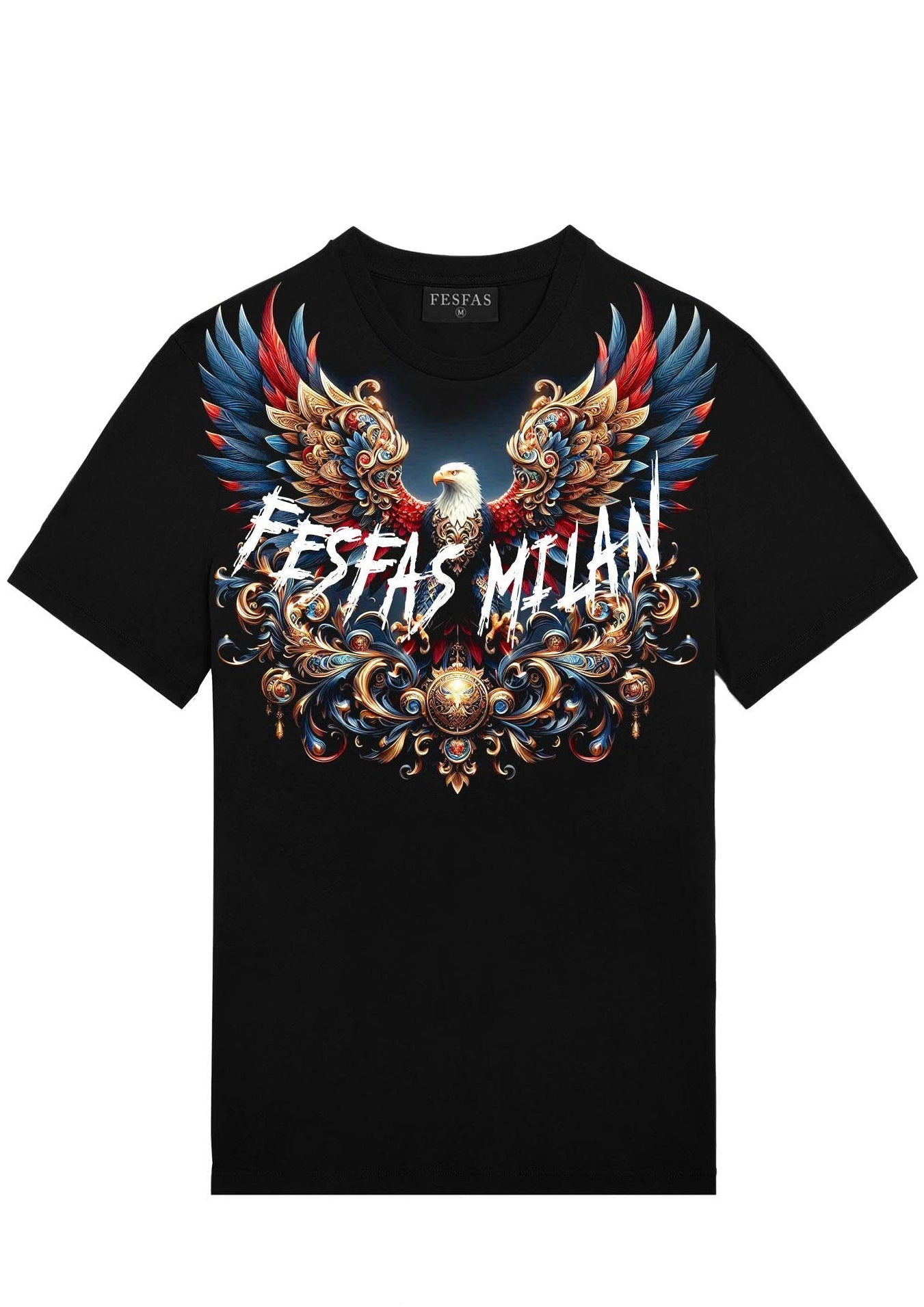 FesFas royal eagle-print | Áo Thun | Nam | Màu Đen