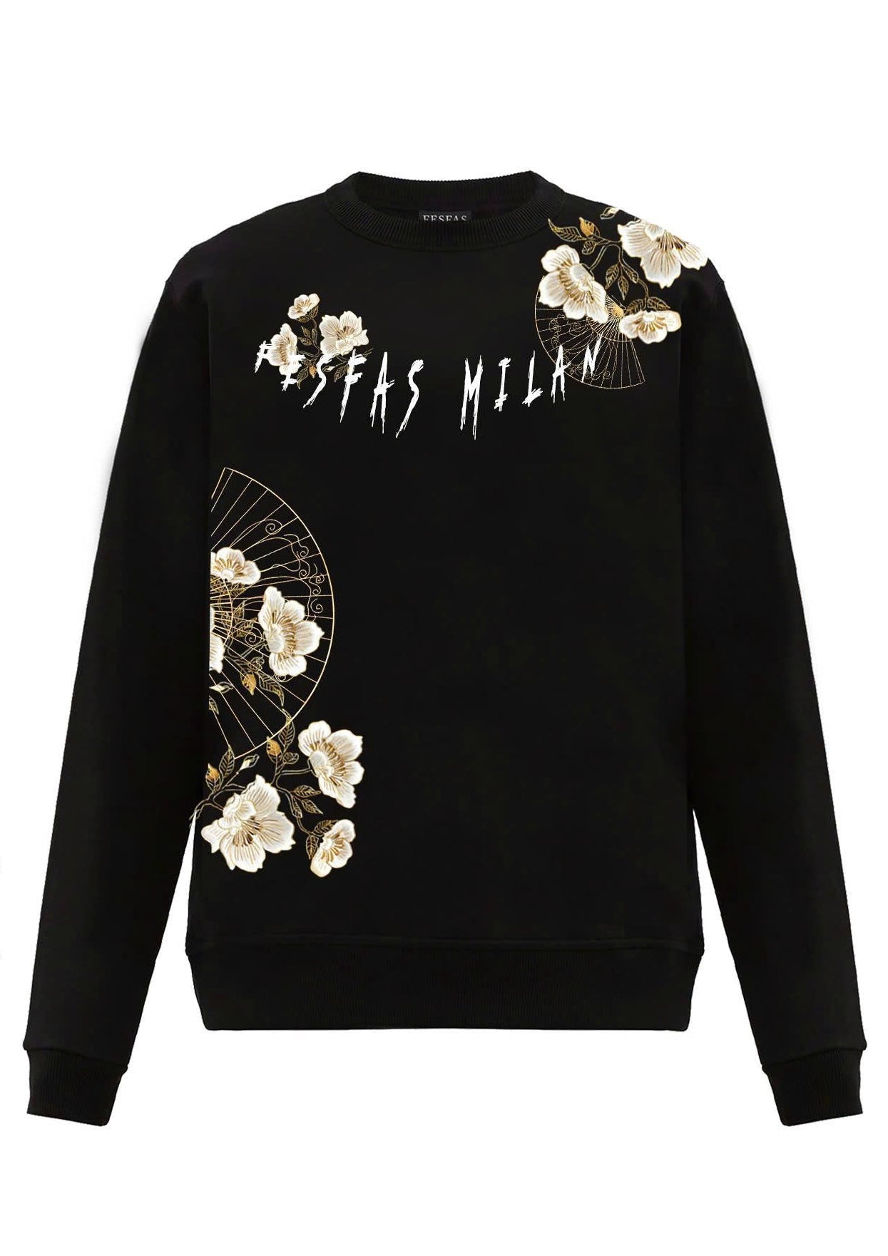 FesFas camelia flowers-print Sweatshirt | Black | Men