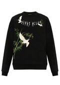 FesFas crane-print Sweatshirt | Black | Men